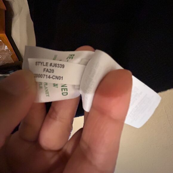 J. Crew Juliette Collarless Sweater Blazer Womens Medium Black Wool Blend - Picture 7 of 7